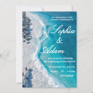 Ocean Wave Luxury Invitation