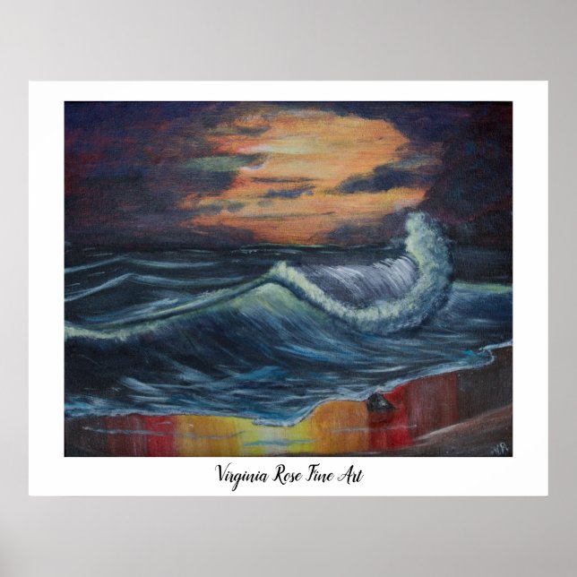 Ocean wave poster (Front)