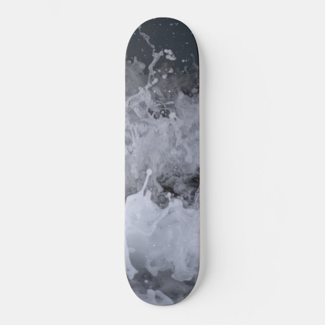 Ocean Wave Splash Closeup 2 Skateboard (Front)