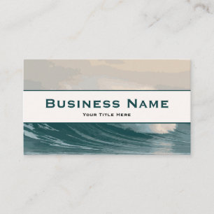 Ocean Wave Themed Business Card