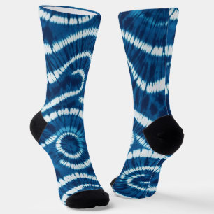 Ocean Wave Tie Dye Design Socks