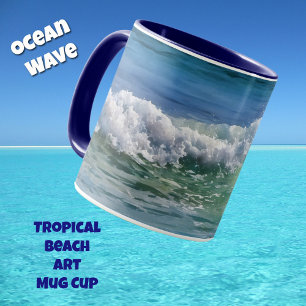 Ocean Wave Tropical Beach Art Mug Cup