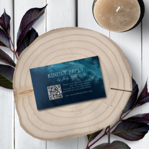 Ocean Wave Wedding RSVP Enclosure Card
