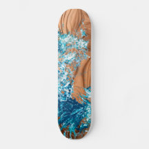 Ocean Wave Wood Style Accent