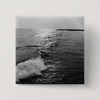 Ocean waves 15 cm square badge