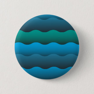 Ocean Waves 6 Cm Round Badge