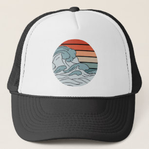Ocean Waves Aesthetic With Beach Waves Aesthetic Trucker Hat