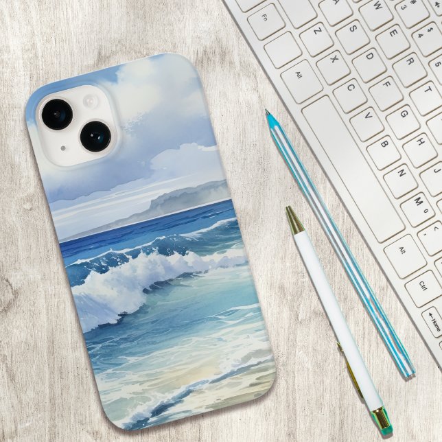 Ocean Waves Beach House Aesthetic Case-Mate iPhone Case (Creator Uploaded)