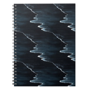 Ocean Waves Beach Night Notebook