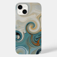 Ocean Waves Beach Teal Blue Abstract 74