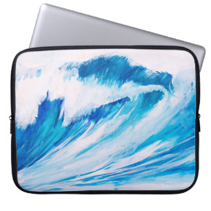 Ocean Waves: Blumarine Watercolor Beauty. Laptop Sleeve