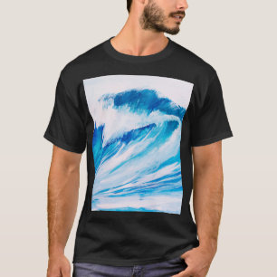 Ocean Waves: Blumarine Watercolor Beauty. T-Shirt