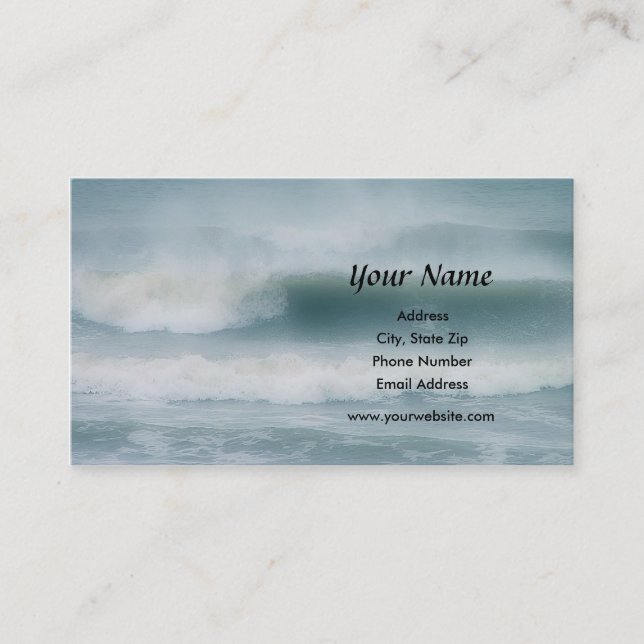 Ocean Waves Business Card (Front)