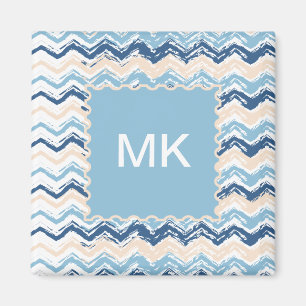 Ocean Waves Chevron Magnet