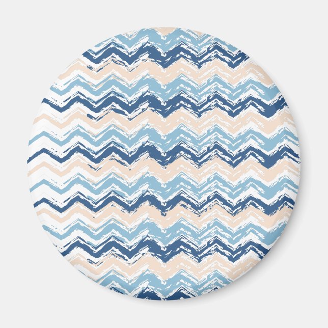 Ocean Waves Chevron Magnet (Front)