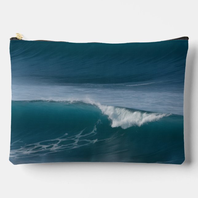 Ocean Waves Cosmetic Bag (Front)
