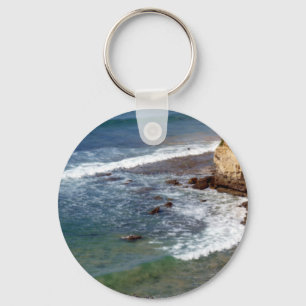 Ocean Waves Crashing Key Ring