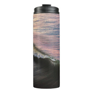 OCEAN WAVES CRASHING ON SHORE DURING DAYTIME THERMAL TUMBLER