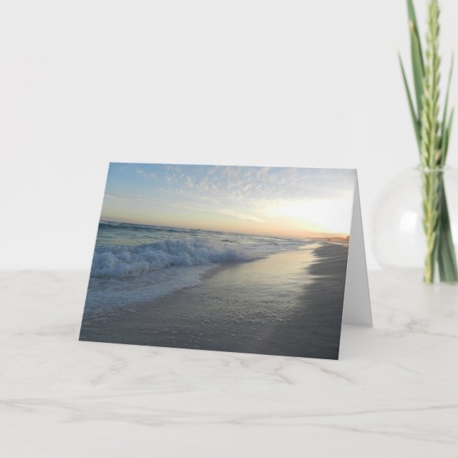Ocean Waves Greeting Card (Front)