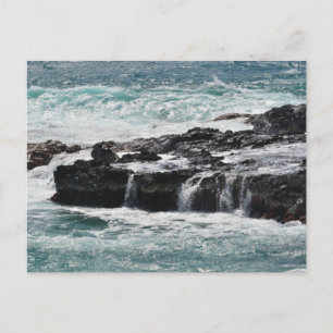 Ocean Waves in Kauai Postcard