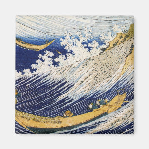 Ocean Waves Katsushika Hokusai masterpiece art Magnet