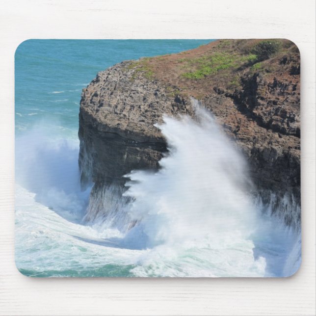 Ocean Waves Kilauea Kauai Mouse Mat (Front)