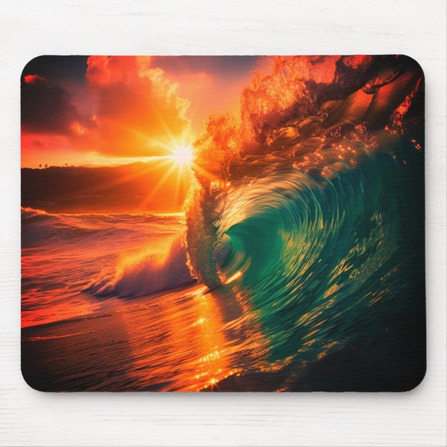 Ocean Waves Mouse Mat (Front)