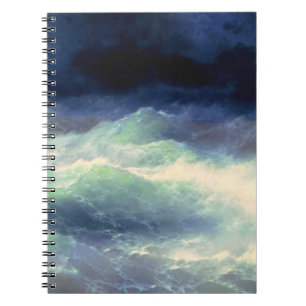Ocean Waves Oil Painting Fine Art Museum Diary Notebook