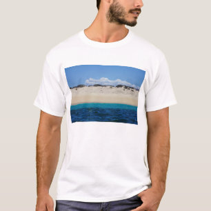 Ocean Waves On Sandy Beach Under Blue Sky T-Shirt