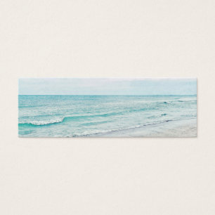 Ocean Waves Painting Aqua Light Blue Watercolor