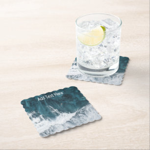 Ocean Waves Paper Coaster
