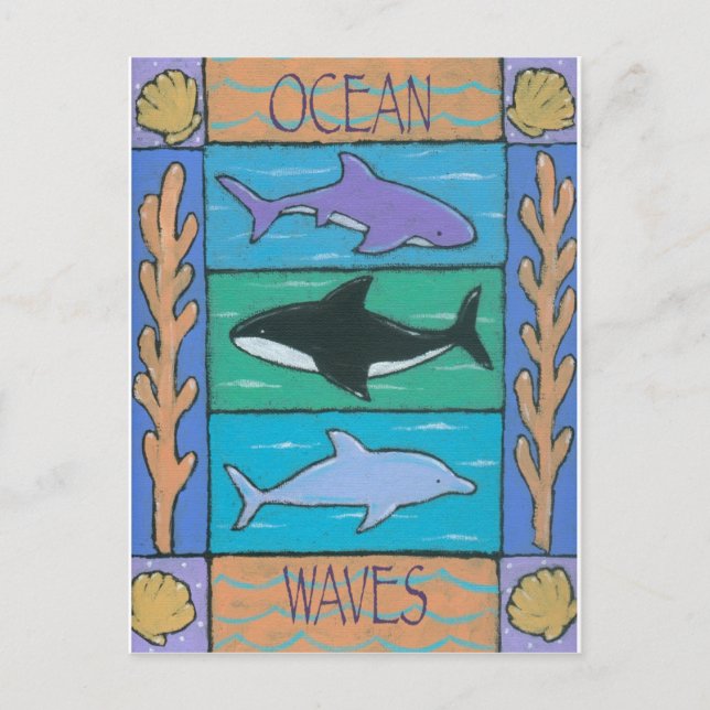 ocean waves postcard (Front)