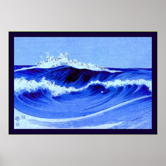 Ocean Waves Poster (Front)