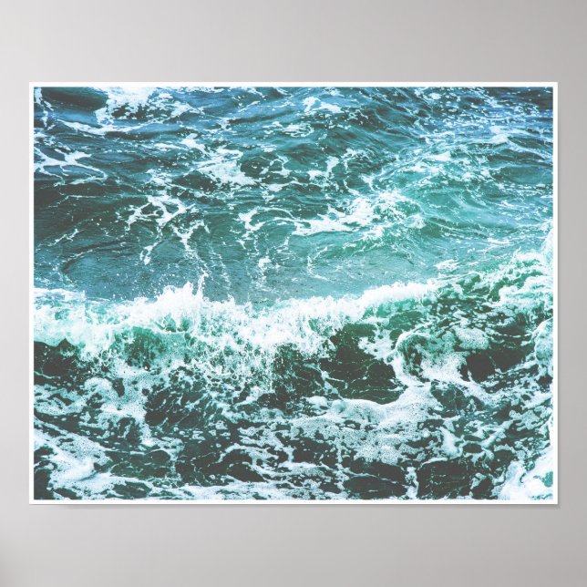 Ocean Waves Poster Print (Front)