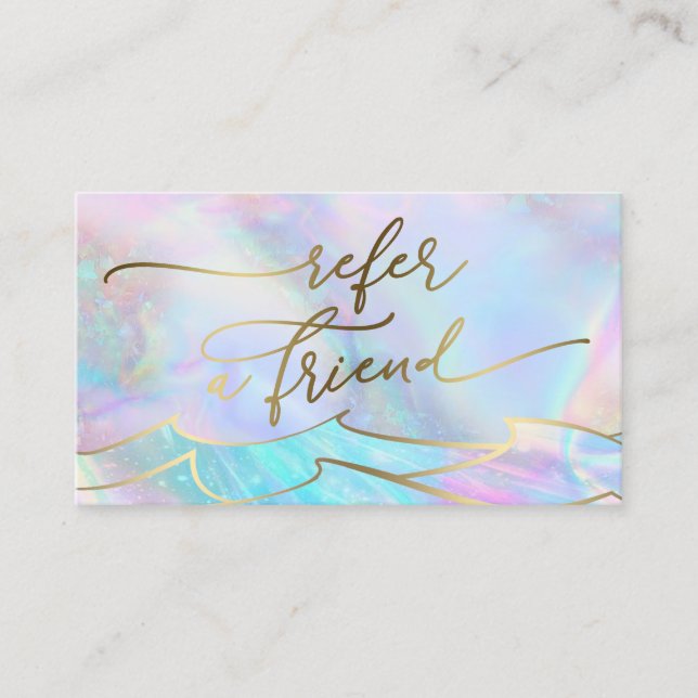 ocean waves referral card (Front)