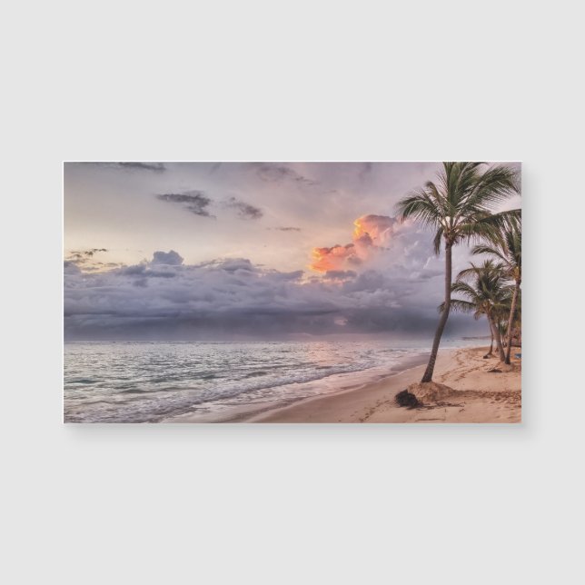 Ocean Waves Sandy Beach Sunset (Front)