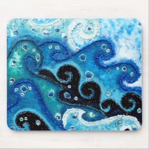 Ocean Waves Tumbling About Mouse Mat