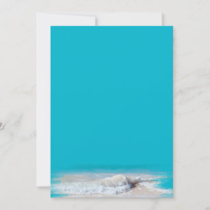 Ocean Waves Turquoise Blank Paper