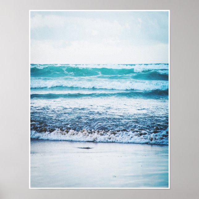 Ocean Waves Version 3 Photography poster print (Front)