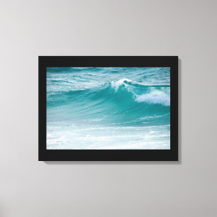 ocean waves wrapped canvas