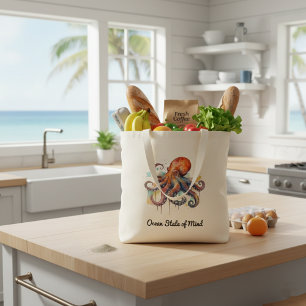 Ocean Whimsy: Colourful Octopus Tote Bag