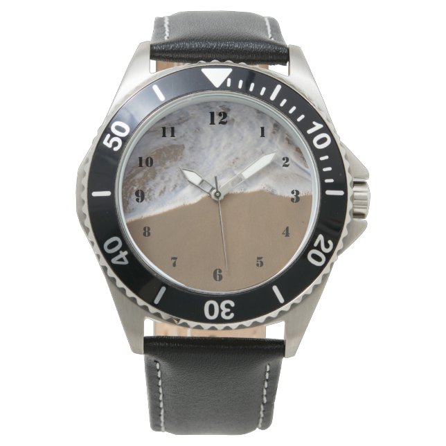 Ocean white wash on the beach watch (Front)