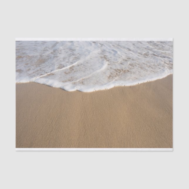 Ocean Whitewash on Beach Tissue Paper (Front)