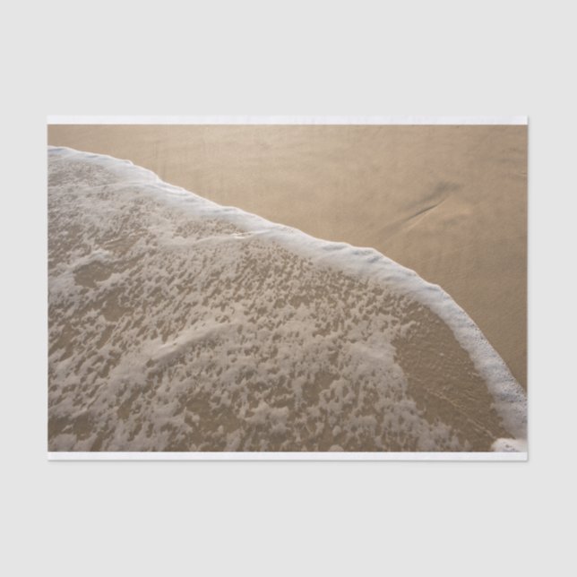Ocean Whitewash on Beach Tissue Paper (Front)