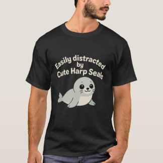 Ocean Wildlife Harp Seal Lover Cute Arctic Animal  T-Shirt