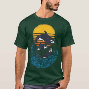 Ocean Wildlife Orcas Killer Whale Shark Tank Top
