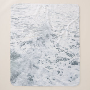OCEAN WITH WAVE SHERPA BLANKET