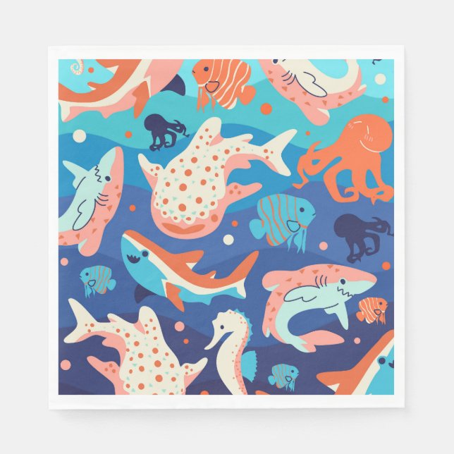 Ocean Wonders Napkin (Front)