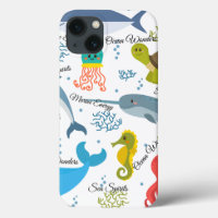Ocean Wonders Sea Life Ocean Creatures Pattern