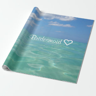 Ocean   Wrapping Paper  Bridesmaid Wedding